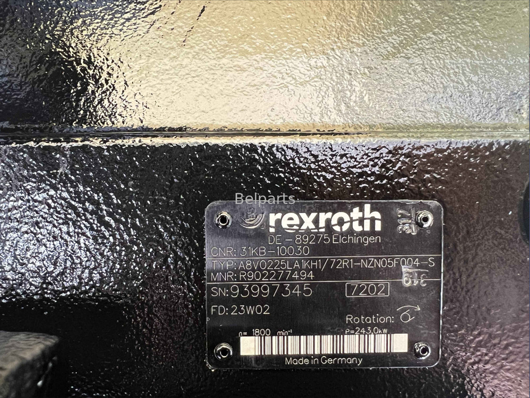 मूल ब्रांड नई खुदाई R505LVS हाइड्रोलिक पंप A8V0225LA1KH1 के लिए Rexroth R902277494 पिस्टन पंप
