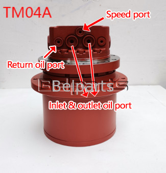 बेल पार्ट्स KYB MAG26VP Yanmar B37 E303.5 IHI 35J एक्सकेवेटर TM04A के लिए हाइड्रोलिक मोटर