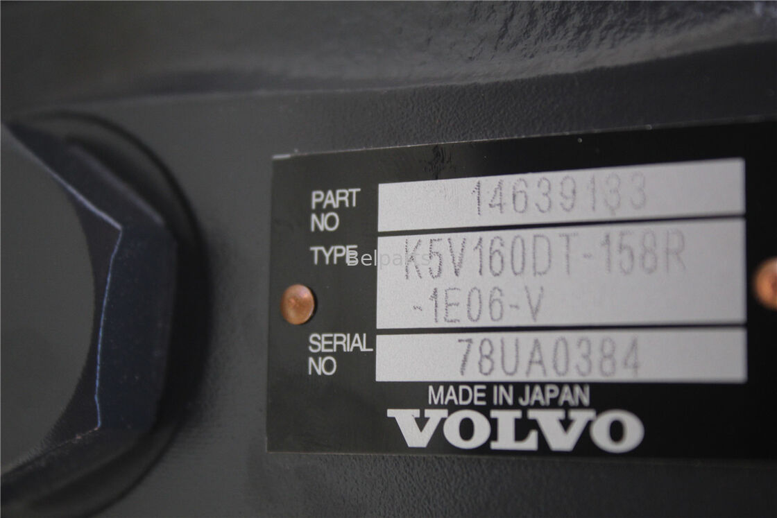 VOLVO उत्खनन यंत्र के स्पेयर पार्ट्स के लिए EC300D EC350D EC300DL हाइड्रोलिक पंप 14639133 मुख्य पिस्टन पंप K5V160DT-158R-1E06-V