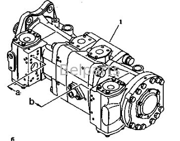 मुख्य हाइड्रोलिक पंप KOMATSU के लिए PC1000-1 PC1000LC-1 PC1000SE-1 PC1000SP-1 खुदाई मशीन के पुर्जे पिस्टन पंप 708-27-01080 708-27-02060 708-27-01090