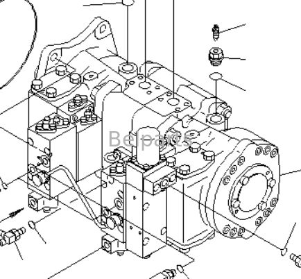 मुख्य हाइड्रोलिक पंप के लिए KOMATSU PC1100-6 PC1100LC-6 PC1100SP-6 उत्खनन मशीन भागों 708-2L-00532 708-2L-00531 708-2L-00522 708-2L-00521 708-2H-00322 708-2H-00321 पिस्टन पंप