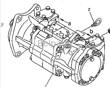 PC650-3 PC650LC-3 PC650SE-3 KOMATSU के लिए हाइड्रोलिक पंप हाइड्रोलिक खुदाई मशीन पार्ट्स 708-25-01011 708-25-01010 708-25-01031 मूल मुख्य पिस्टन पंप