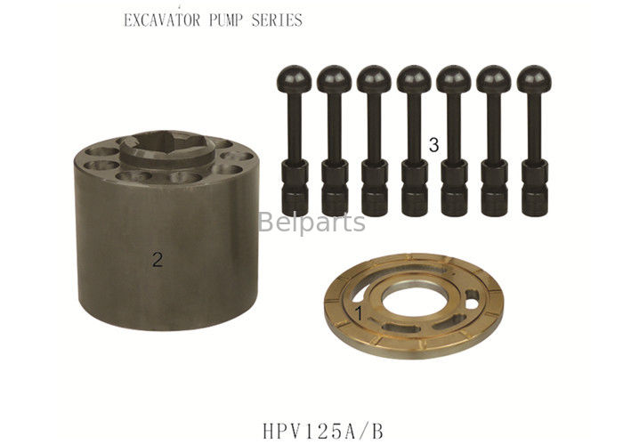 Hitachi HPV125A/B खुदाई स्पेयर पार्ट्स हाइड्रोलिक पंप 6 महीने की वारंटी के साथ पुर्जों