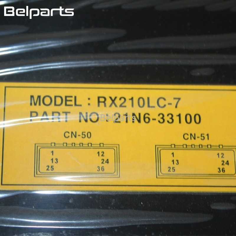 Belparts खुदाई स्पेयर पार्ट्स RX210LC-7 खुदाई नियंत्रक 21N6-33100 कंप्यूटर बोर्ड