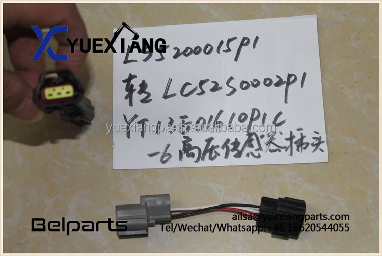 Belparts खुदाई स्पेयर पार्ट्स LS5200015P1 LC52S0002P1 उच्च दबाव सेंसर प्लग YT13E01610P1C-6