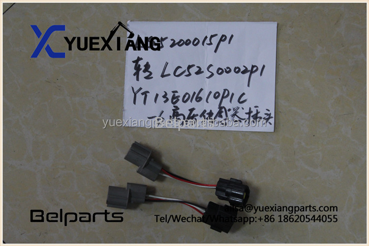 Belparts खुदाई स्पेयर पार्ट्स LS5200015P1 LC52S0002P1 उच्च दबाव सेंसर प्लग YT13E01610P1C-6