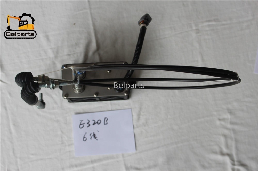 E320B E312B खुदाई इलेक्ट्रिक पार्ट्स त्वरक 47-5231 119-0633 320B 312B के लिए 6 पिन प्लग के साथ थ्रॉटल मोटर