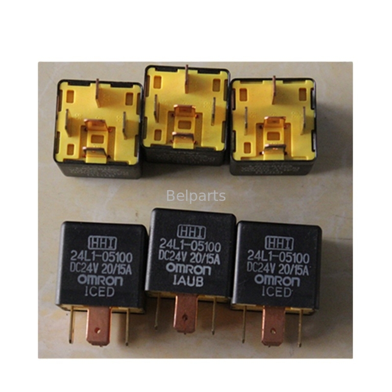 खुदाई स्पेयर पार्ट्स रिले 24L1-05100 HL730-7 HL730-7A R380LC-9 HL740-9S रिले के साथ 3 Pulgs 24L105100