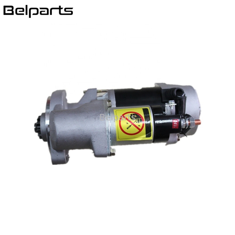 Belparts खुदाई स्पेयर पार्ट्स SK200-8 SK330-8 इंजन J08C J05C J05E VH281002894A VH28100E0080 24V स्टार्टर मोटर