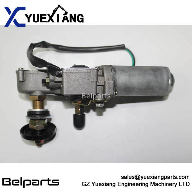 SH120-3 SH100-3 SH200-3 SH200A3 SH200 के लिए खुदाई इलेक्ट्रिक पार्ट विंडस्क्रीन 24V रेन असेंबली वाइपर मोटर