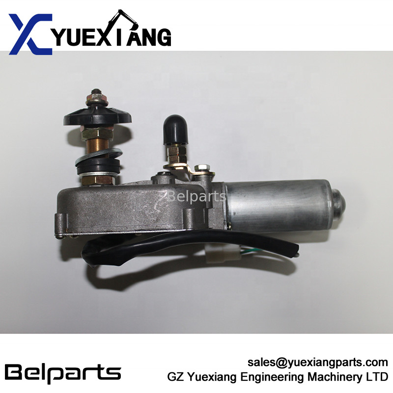 SH120-3 SH100-3 SH200-3 SH200A3 SH200 के लिए खुदाई इलेक्ट्रिक पार्ट विंडस्क्रीन 24V रेन असेंबली वाइपर मोटर