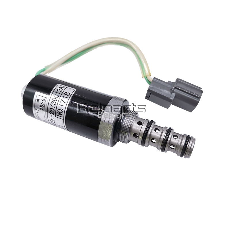 छोटे हाइड्रोलिक खुदाई के पुर्जे SK200-5 12A-101 12A-111 G24D12 G24Y12 मुख्य पंप सोलेनॉइड वाल्व