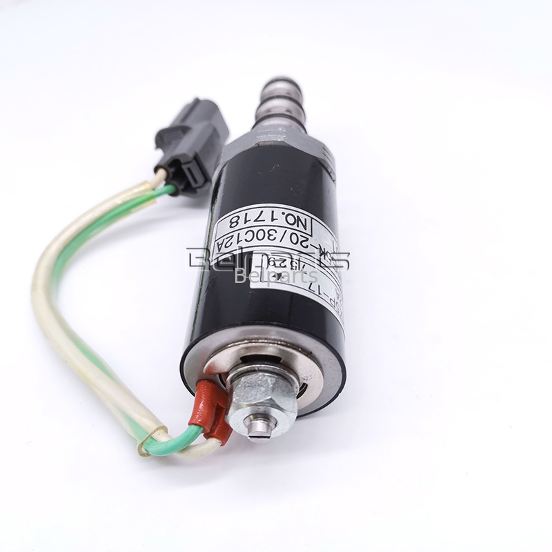 छोटे हाइड्रोलिक खुदाई के पुर्जे SK200-5 12A-101 12A-111 G24D12 G24Y12 मुख्य पंप सोलेनॉइड वाल्व